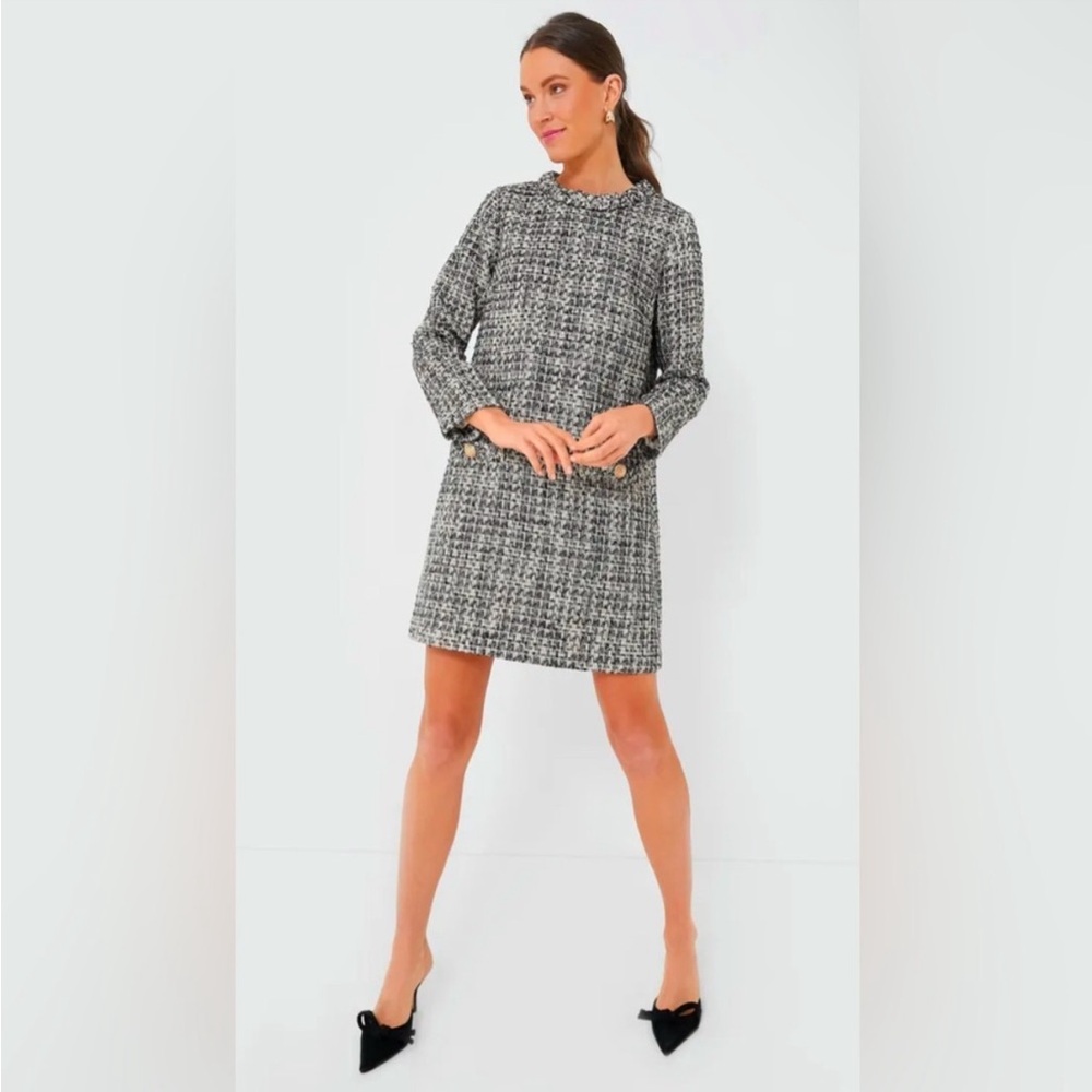 NWT Tuckernuck Tweed Long Sleeve Jackie Dress Smoke + Mirrors - event